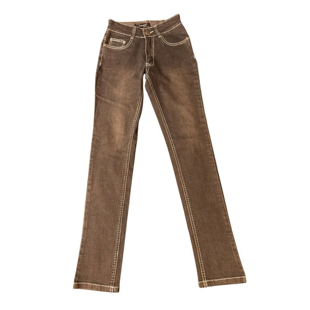Xclusive mid rise Denim distress gray skinny with back pockets design Pants 1